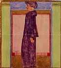 Famous Standing Paintings - Standing Woman in Profile